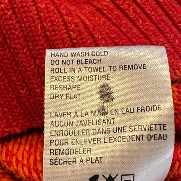 Woolrich Vintage Cozy Old Red Patterned Women's Funnel Neck Sweater - Picture 13 of 13